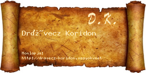 Drávecz Koridon névjegykártya